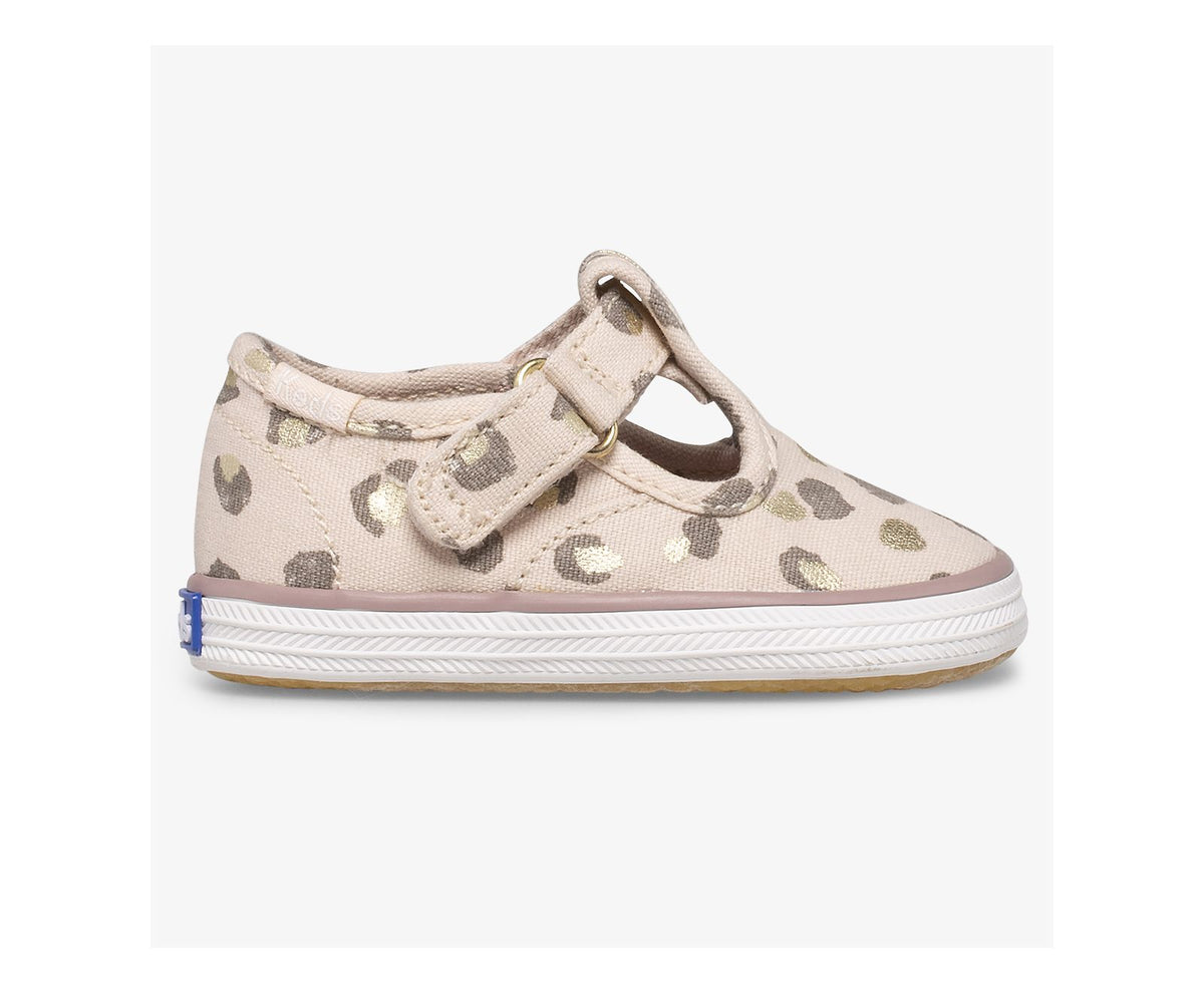 Keds Girls|Boys Little Kid's Champion Lace Toe Cap Tstrap