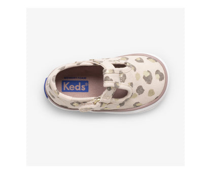 Keds Girls|Boys Little Kid's Champion Lace Toe Cap Tstrap